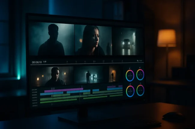 Profesyonel teaser film hazırlama süreci - kurgu ekranında kısa tanıtım videosu düzenleme